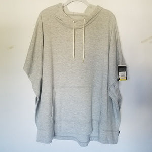 C9 hooded sweater poncho XL gray heather
